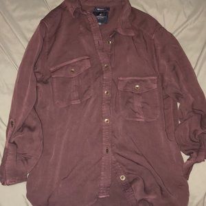 American Eagle button up